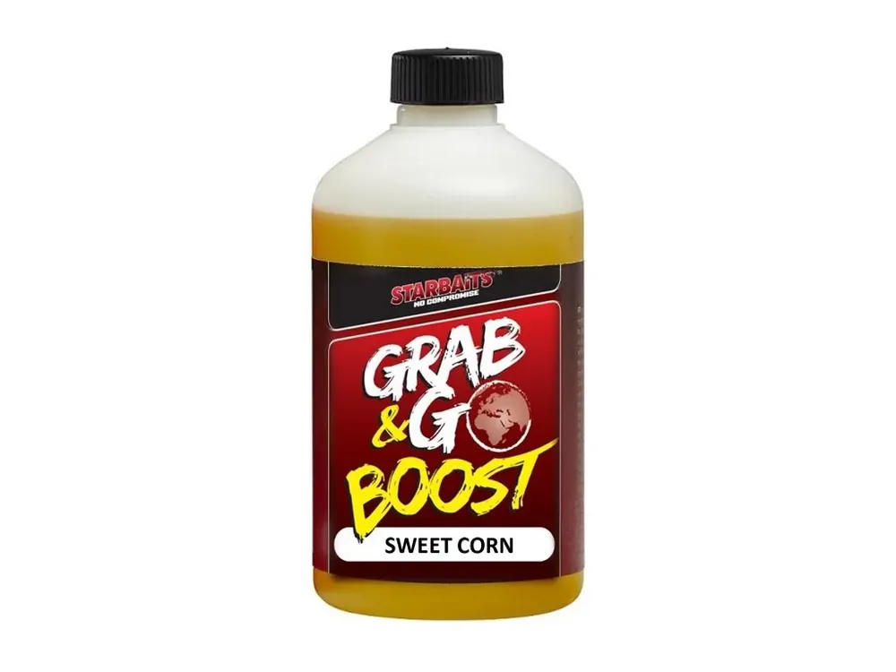 Jen pár kusů - Starbaits Grab & Go Global Boost 500ml Sweet Corn