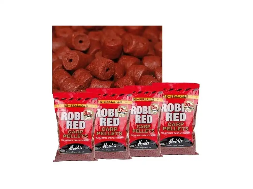 Dynamite Baits Pelety Pellets Robin Red Pre-Drilled 900g | Právě dorazilo
