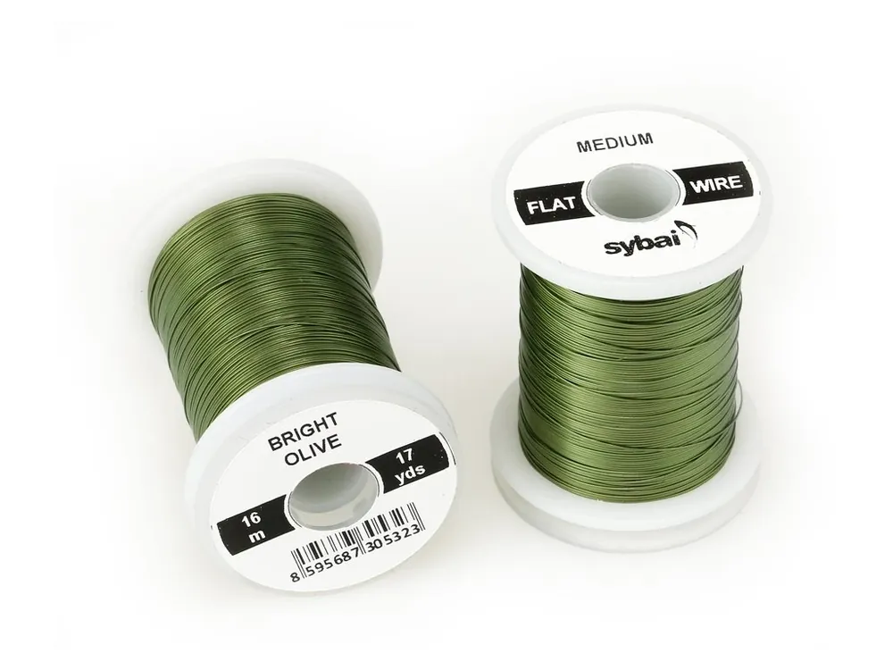 Sybai Drátek Flat Colour Wire Medium Bright Olive | Špičková kvalita