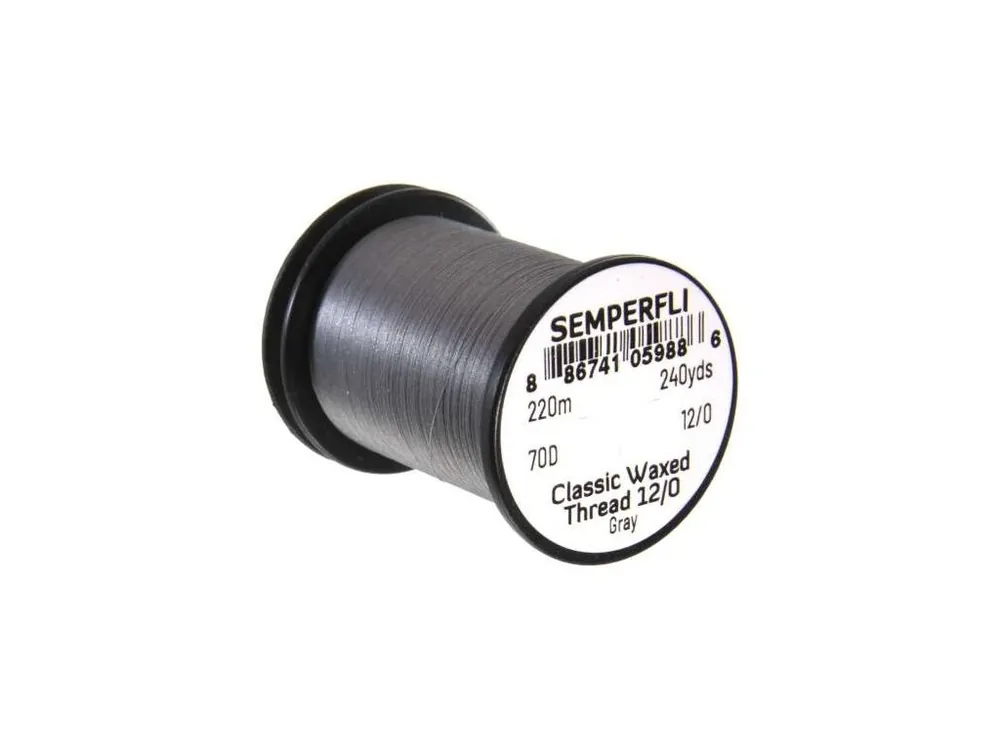 Semperfli Nit Classic Waxed Thread 12/0 Gray - Mezi nejprodávanějšími