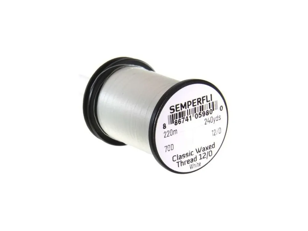 Semperfli Nit Classic Waxed Thread 12/0 White | Lze objednat