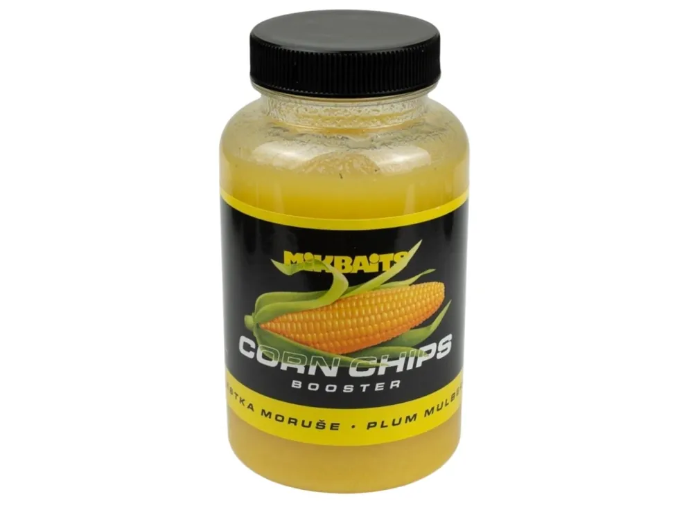 Končí brzy | Mikbaits Booster Corn Chips Švestka Moruše 250ml