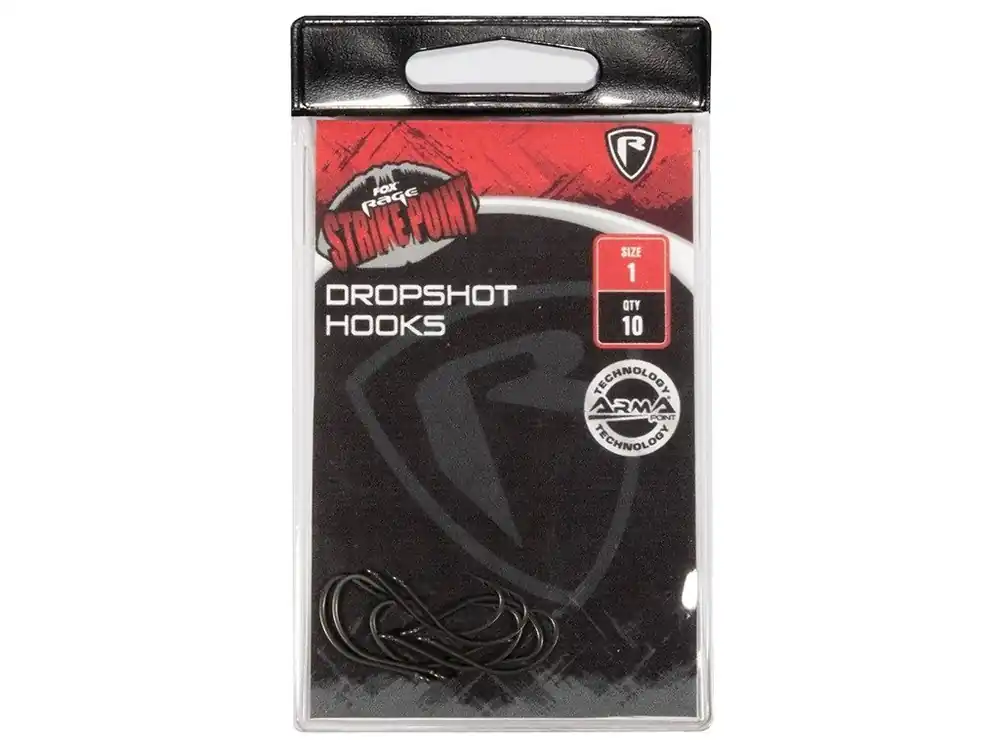 Zbývá pár kusů - Fox Rage Háčky Strike Point Dropshot Hooks 10ks