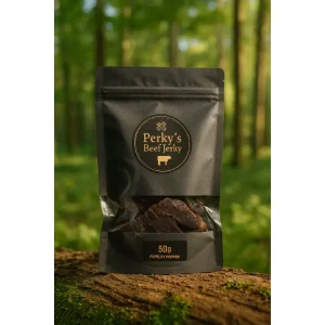 Perky‘s Jerky Sušené hovězí maso 50g- Popelky Peppers - Objednejte dnes