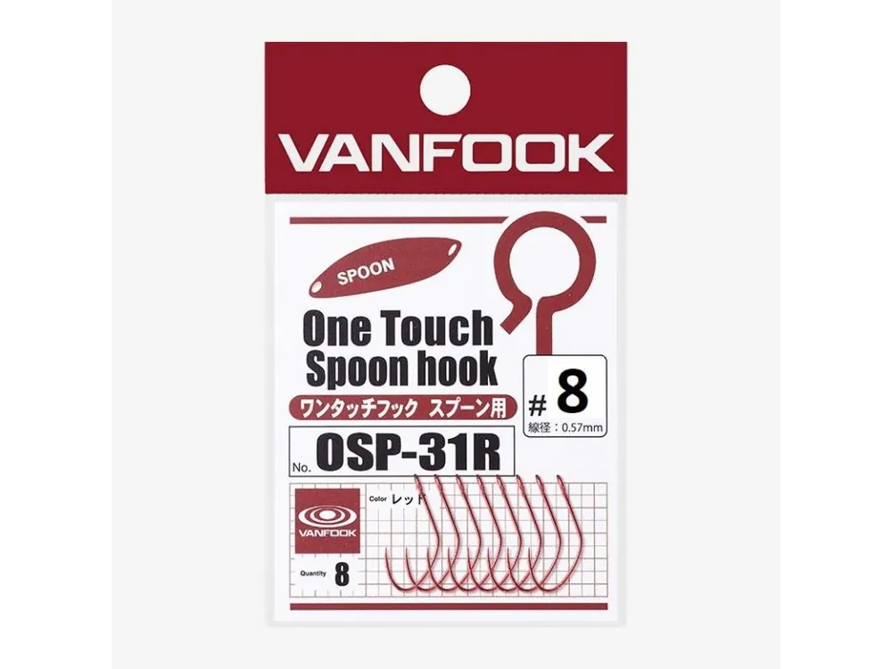 Vanfook OSP-31BL RED velikost 8 - Jen pár kusů