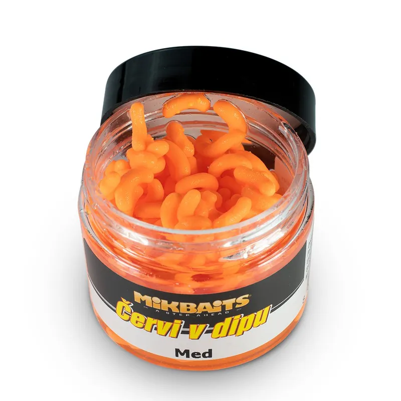 Právě dorazilo | Mikbaits Červi v dipu 50ml Med