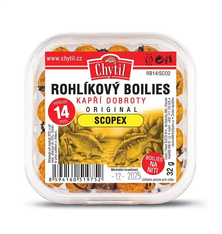 CHYTIL Rohlíkový boilies 14 mm, 32 g Příchuť Anýz - Sleva navíc