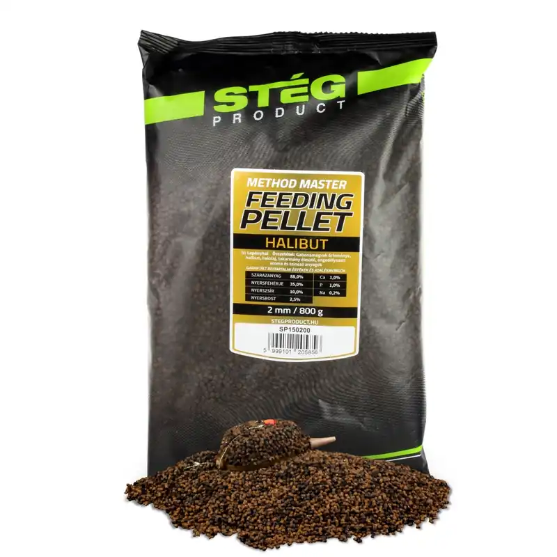 Stég Feeding pellet 2mm 800g - Halibut - Ihned k objednání