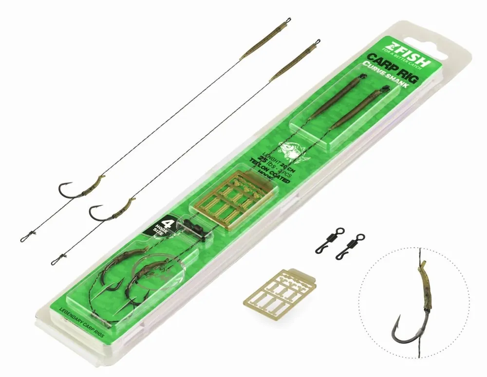 ZFISH Návazec Curve Shank Carp Rig 4 - Bezpečná platba