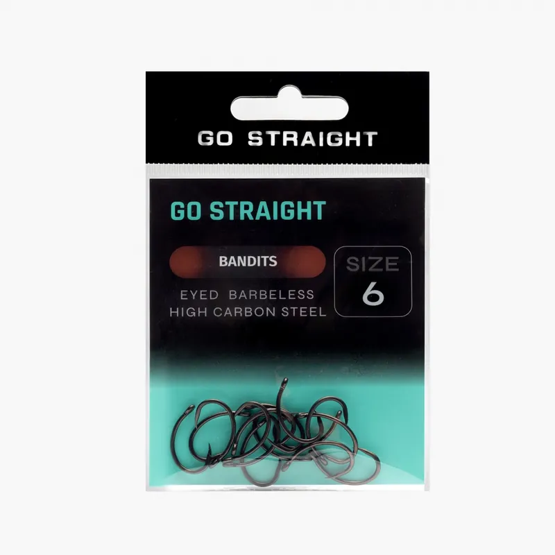 GO STRAIGHT Háčky BS Bandits Barbless vel. 6 | Zlevněno